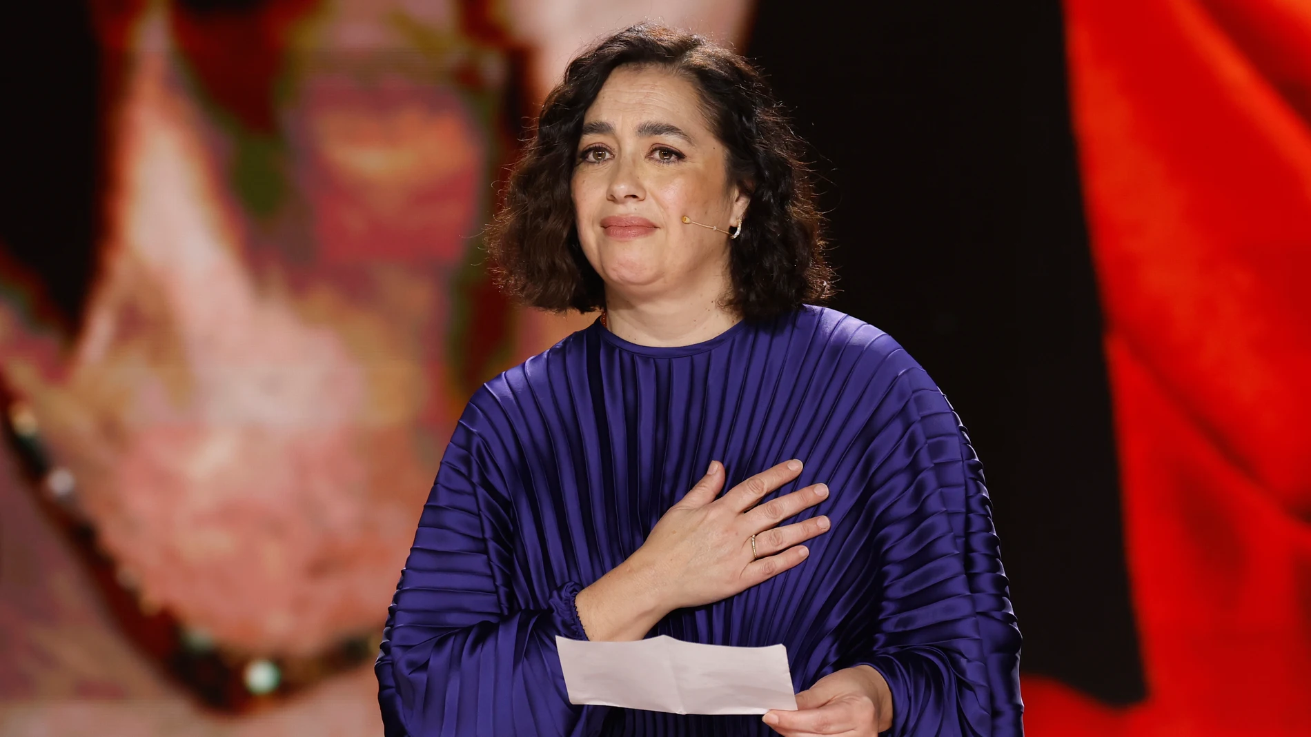 La actriz María Isasi, hija de Marisa Paredes, durante la gala de los Premios Goya 2025 La actriz María Isasi, hija de Marisa Paredes, durante la gala de los Premios Goya 2025