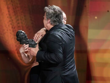 El actor Eduard Fernández y Greta Fernández durante la 39ª edición de los Premios Goya de Cine.