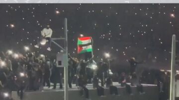 Bandera palestina en la Super Bowl