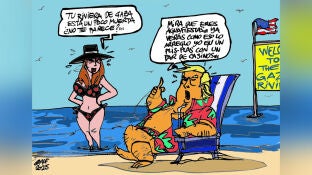 Donald Trump en la vi&ntilde;eta gr&aacute;fica