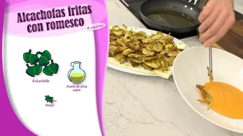 Ingredientes Alcachofas fritas Ingredientes Alcachofas fritas