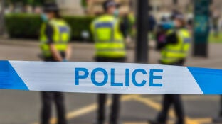 Polic&iacute;a de Glasgow en un incidente