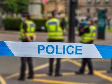 Policía de Glasgow en un incidente