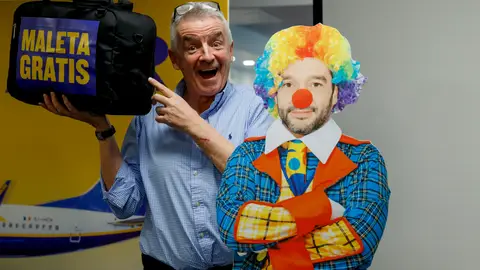 El presidente de Ryanair, Michael O'Leary durante una rueda de prensa El presidente de Ryanair, Michael O'Leary durante una rueda de prensa