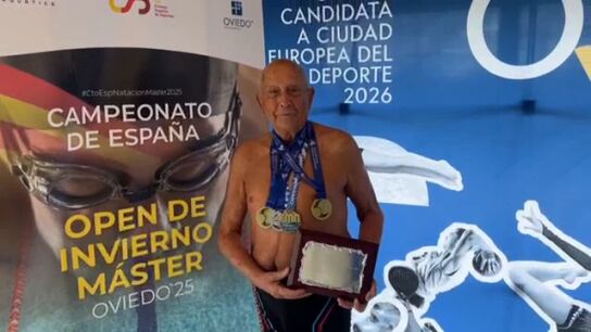 El nadador de 97 a&ntilde;os que vive la vida como Rafa Nadal: "Me retirar&eacute; cuando el cuerpo no aguante m&aacute;s"