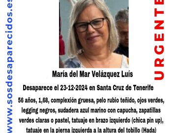 El cartel de María del Mar que desapareció en Tenerife hace 50 días 