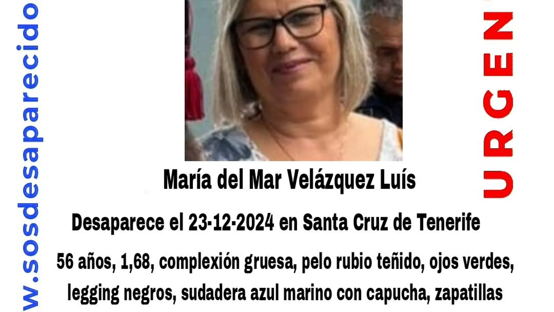 El cartel de María del Mar que desapareció en Tenerife hace 50 días El cartel de María del Mar que desapareció en Tenerife hace 50 días