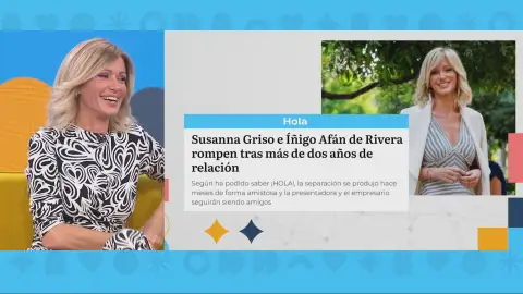 Susanna Griso, sobre su ruptura. Susanna Griso, sobre su ruptura.