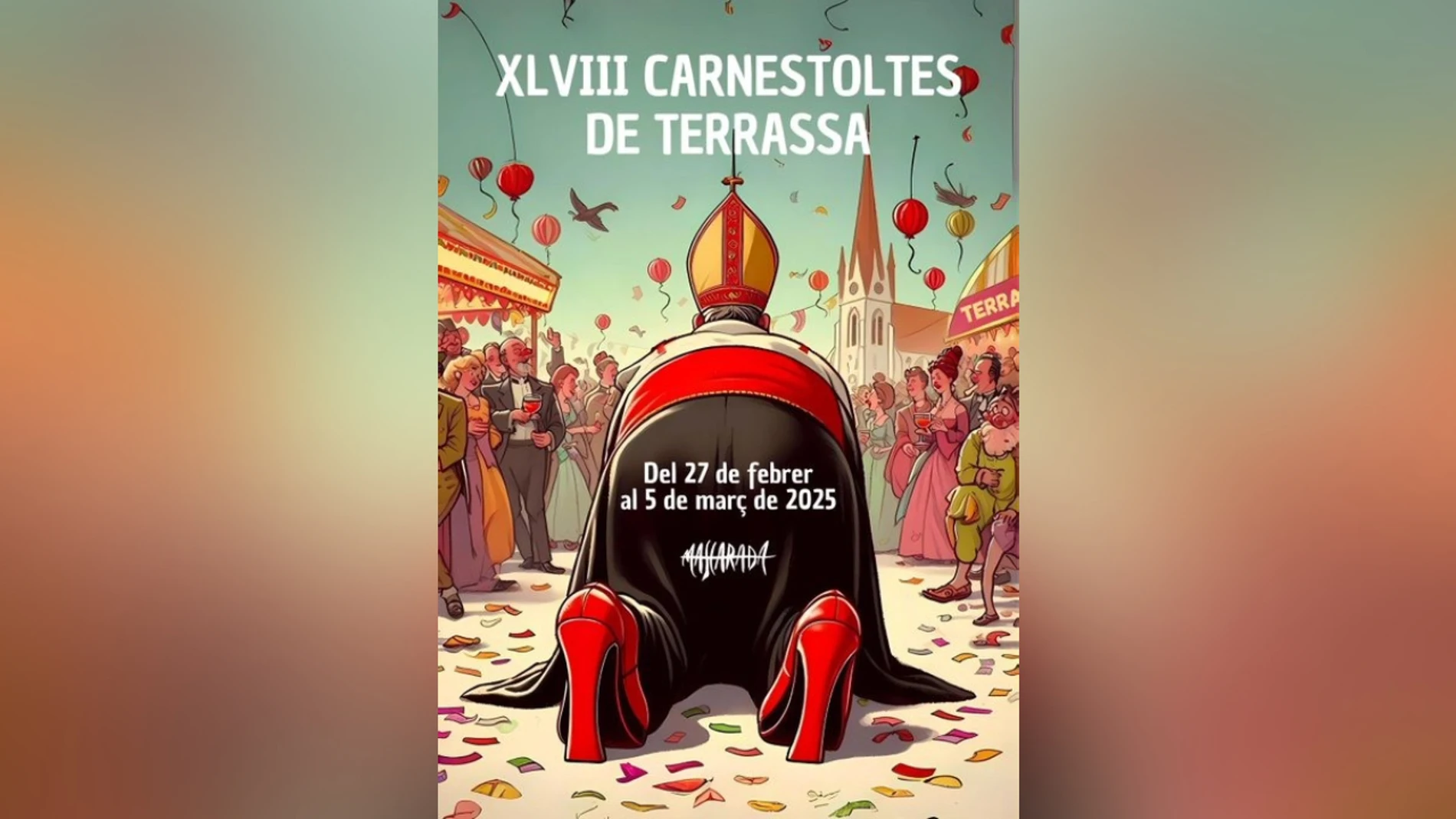 El polémico cartel del carnaval de Terrassa El polémico cartel del carnaval de Terrassa