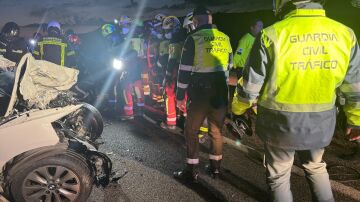 Accidente en Aranjuez entre un coche y un camión