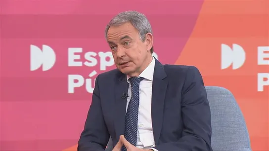 José Luis Rodríguez Zapatero en Espejo Público José Luis Rodríguez Zapatero en Espejo Público