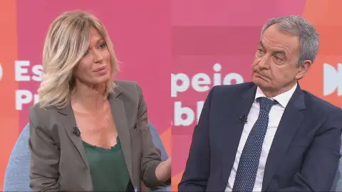 Zapatero en Espejo Público. Zapatero en Espejo Público.