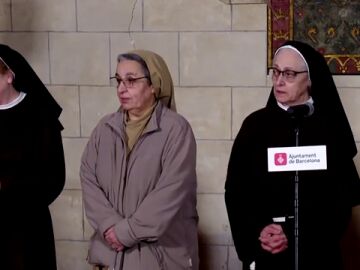 Última plegaria antes de la marcha de las últimas clarisas del histórico Monasterio de Pedralbes