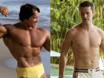 Arnold Schwarzenegger y su hijo Patrick Arnold Schwarzenegger y su hijo Patrick