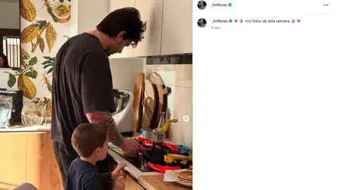 Diego Matamoros con sus sobrinos en casa de su hermana Laura Diego Matamoros con sus sobrinos en casa de su hermana Laura