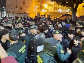 Antidisturbios en Nájera Antidisturbios en Nájera