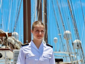 La Princesa Leonor en el buque escuela 'Juan Sebastián ElCano'