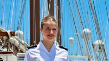 La Princesa Leonor en el buque escuela 'Juan Sebastián ElCano'