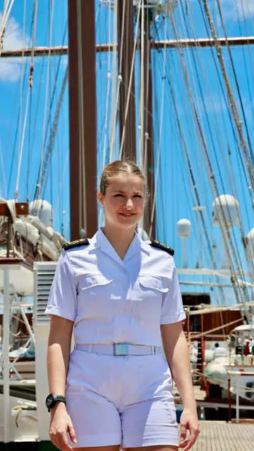 La Princesa Leonor en el buque escuela 'Juan Sebastián ElCano' La Princesa Leonor en el buque escuela 'Juan Sebastián ElCano'