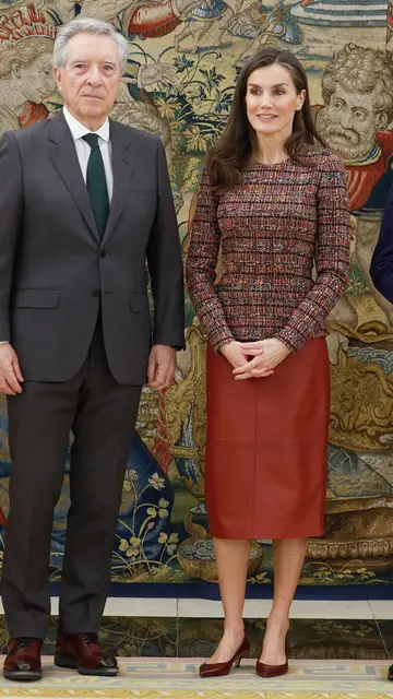 La reina Letizia en una audiencia con el equipo directivo del FestVal La reina Letizia en una audiencia con el equipo directivo del FestVal