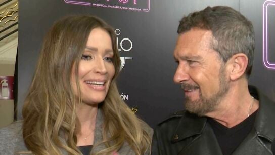 Antonio Banderas y Nicole Kimpel en el estreno del musical Gypsy