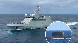 El buque ruso avistado en aguas del Estrecho por la Armada El buque ruso avistado en aguas del Estrecho por la Armada
