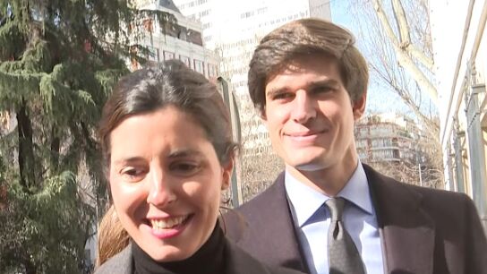 Bel&eacute;n Corsini y Carlos Fitz-James en el Palacio de Liria