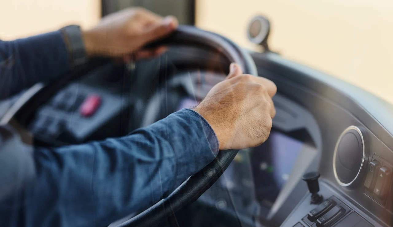 Imagen de archivo del conductor de un autobús