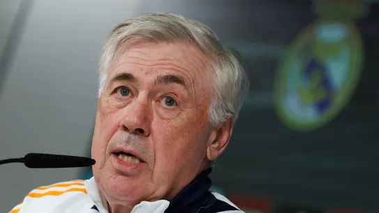 Carlo Ancelotti en rueda de prensa Carlo Ancelotti en rueda de prensa