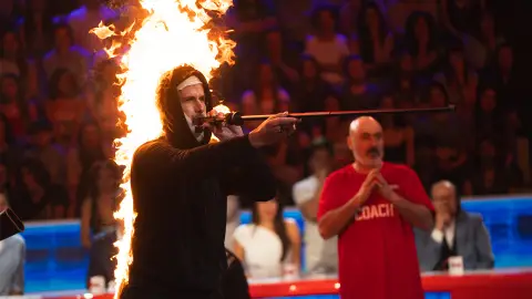 Fuego, precisión y mucha adrenalina: Feliciano desafía las llamas en El Desafío Fuego, precisión y mucha adrenalina: Feliciano desafía las llamas en El Desafío