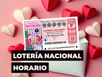 Horario y dónde ver el Sorteo Extraordinario de San Valentín de la Lotería Nacional del sábado 15 de febrero