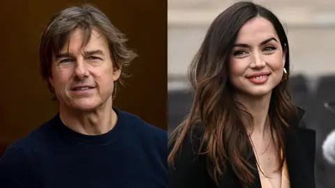 Tom Cruise y Ana de Armas en un montaje Tom Cruise y Ana de Armas en un montaje