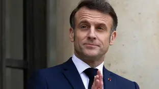 Imagen de archivo de Emmanuel Macron, presidente de Francia Imagen de archivo de Emmanuel Macron, presidente de Francia