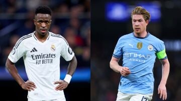 Vinicius y Kevin de Bruyne