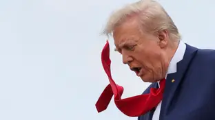 A la "derecha" de Trump en Londres A la "derecha" de Trump en Londres