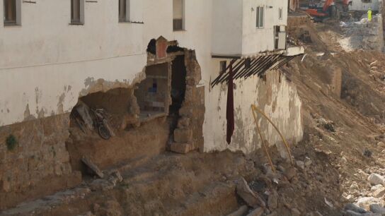 Edificio arrasado por la DANA en Chiva