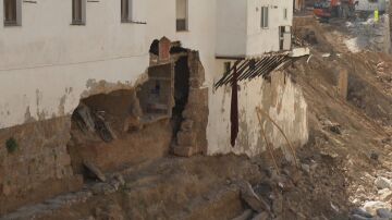 Edificio arrasado por la DANA en Chiva