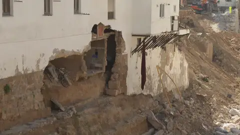 Edificio arrasado por la DANA en Chiva Edificio arrasado por la DANA en Chiva