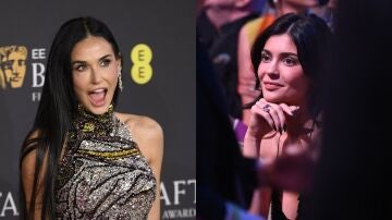 Kylie Jenner y Demi Moore en los BAFTA