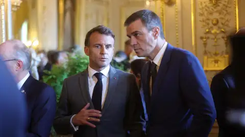 Imagen de Emmanuel Macron y Pedro Sanchez Imagen de Emmanuel Macron y Pedro Sanchez