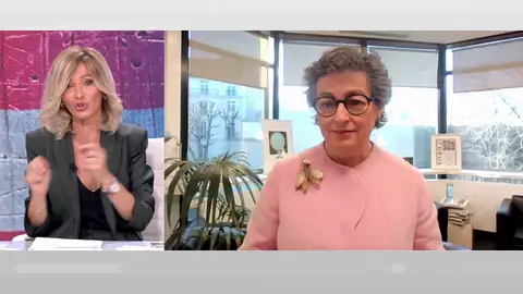 "Espejo Público" entrevista a la ex ministra de Exteriores después de que Europa se quede fuera del acuerdo de paz de Ucrania "Espejo Público" entrevista a la ex ministra de Exteriores después de que Europa se quede fuera del acuerdo de paz de Ucrania