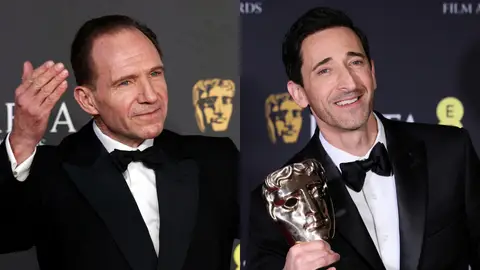 Ralph Fiennes y Adrien Brody en los Premios BAFTA 2025 Ralph Fiennes y Adrien Brody en los Premios BAFTA 2025