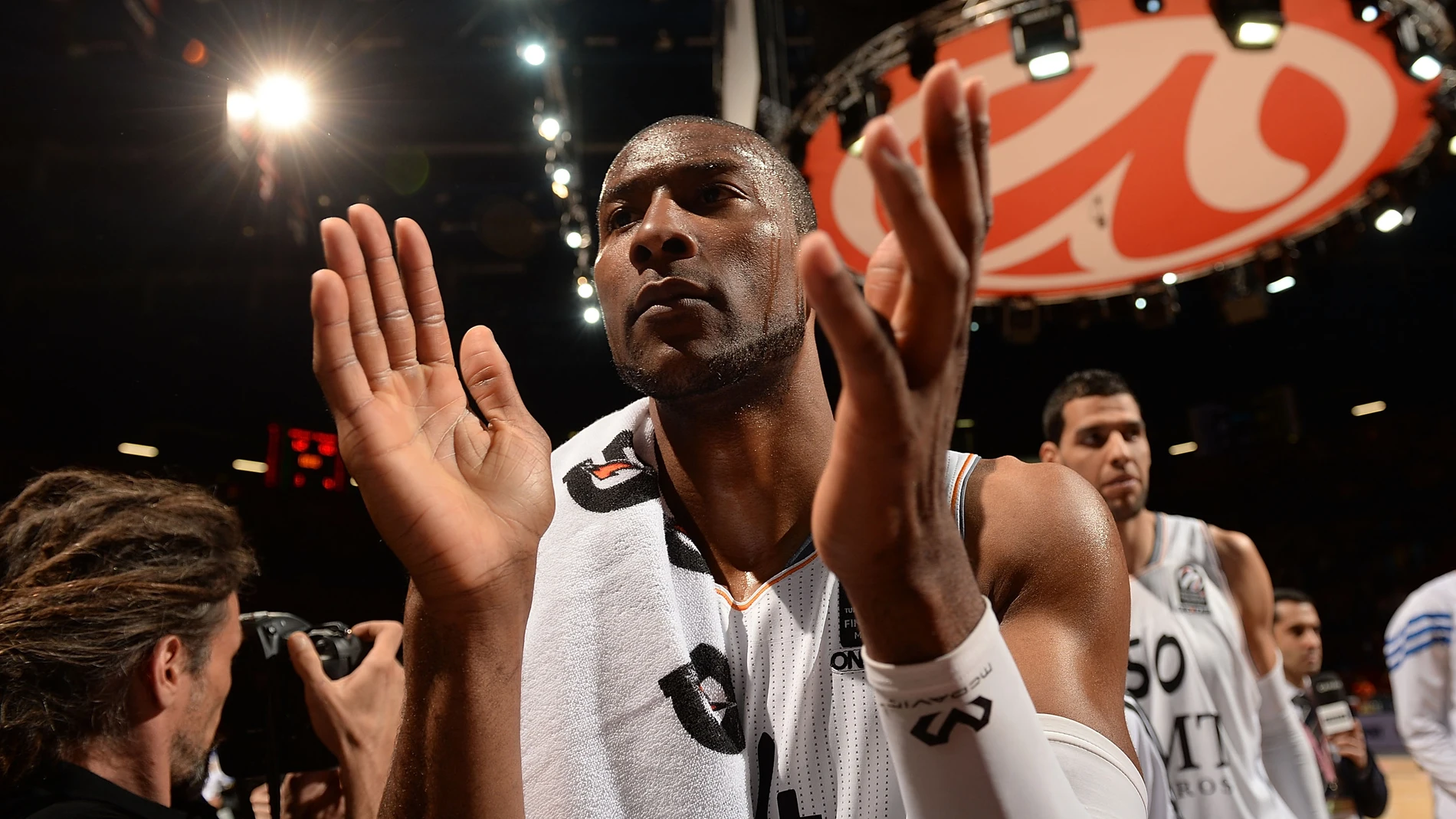 Marcus Slaughter, en un partido del Real Madrid en la Euroliga en 2014 Marcus Slaughter, en un partido del Real Madrid en la Euroliga en 2014