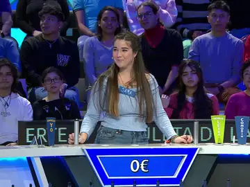 Sara en La ruleta de la suerte Sara en La ruleta de la suerte