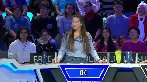 Sara en La ruleta de la suerte Sara en La ruleta de la suerte