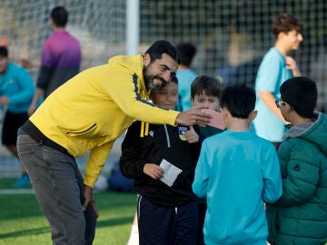 Albiol, en la inauguración del nuevo campo de La Torre