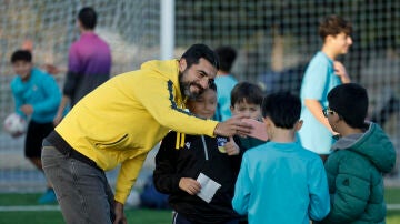 Albiol, en la inauguración del nuevo campo de La Torre