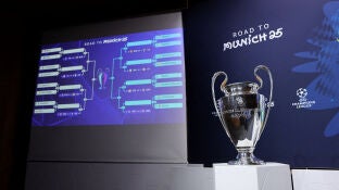 El cuadro de la Champions League en el sorteo de los playoffs celebrado en Nyon