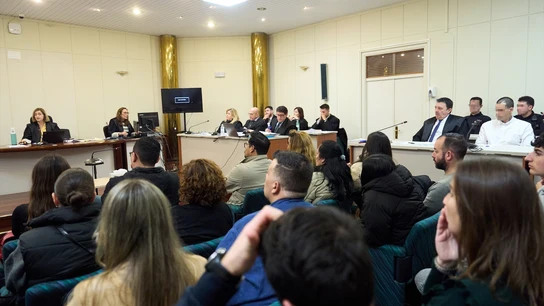 El acusado durante el juicio por matar a su pareja y bebé El acusado durante el juicio por matar a su pareja y bebé