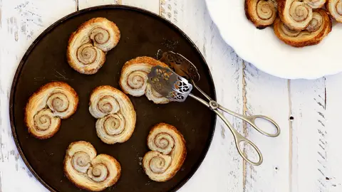 Palmeritas de chocolate Palmeritas de chocolate